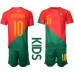 Billige Portugal Bernardo Silva #10 Børnetøj Hjemmebanetrøje til baby VM 2022 Kortærmet (+ korte bukser)